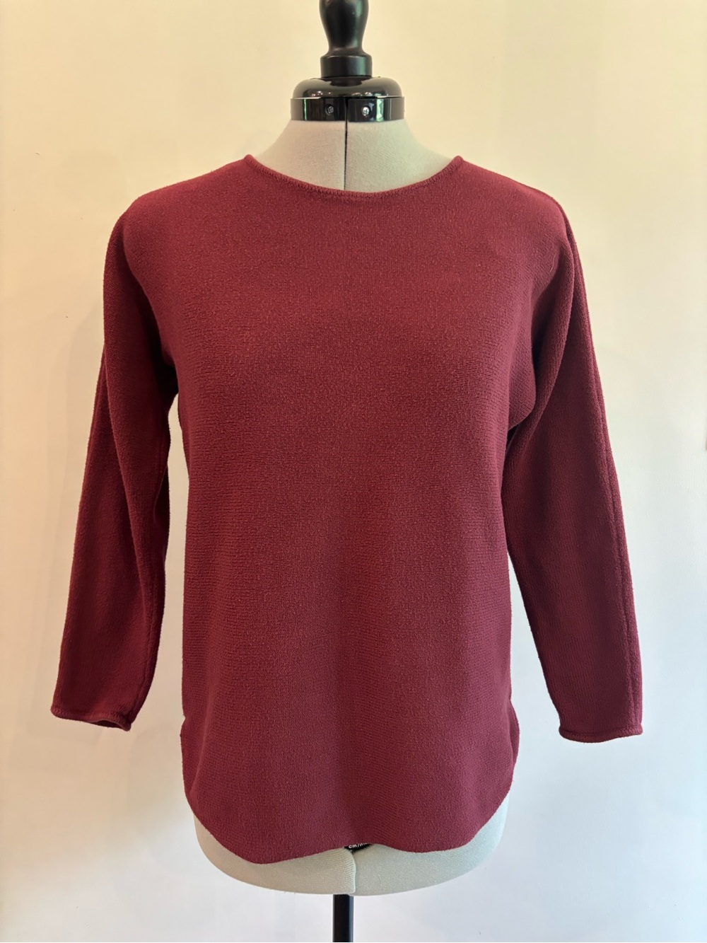 MICHAEL Michael Kors Burgundy Crewneck Knit Top 0229